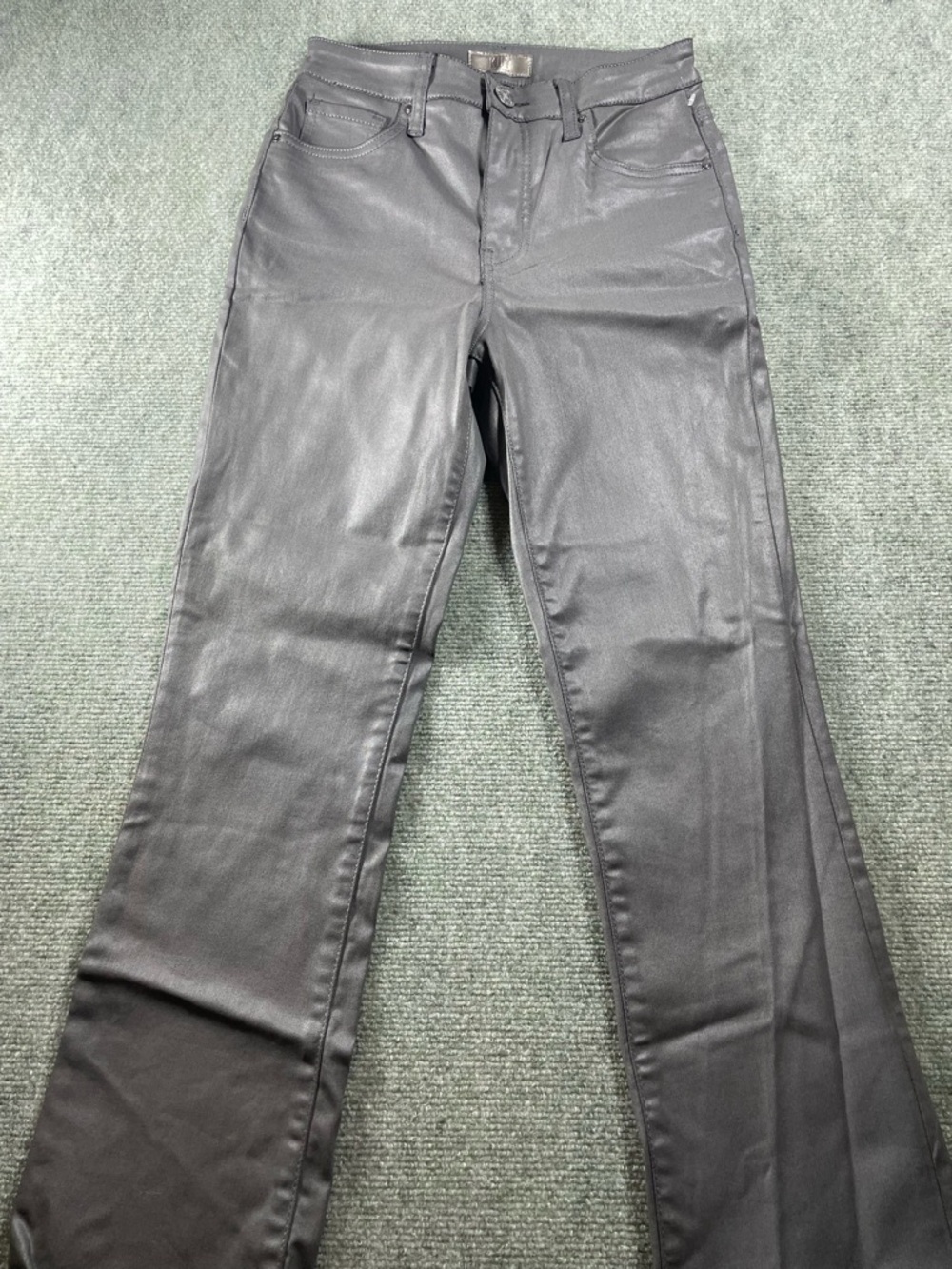 Kut from the Kloth Gray Coated Flare Jeans